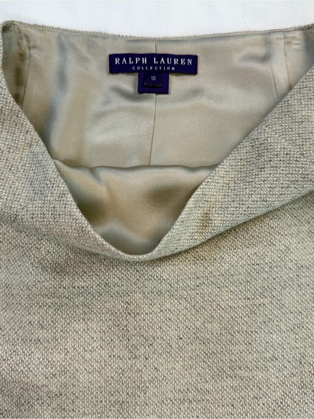Ralph Lauren Collection Purple Label Cashmere Silk Lined Pencil Skirt Size 10